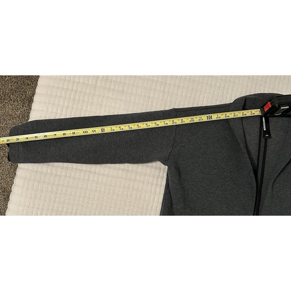 Mondetta Women's Fleece Cardigan Jacket Size Small Petite Charcoal Black Pockets - Picture 5 of 8